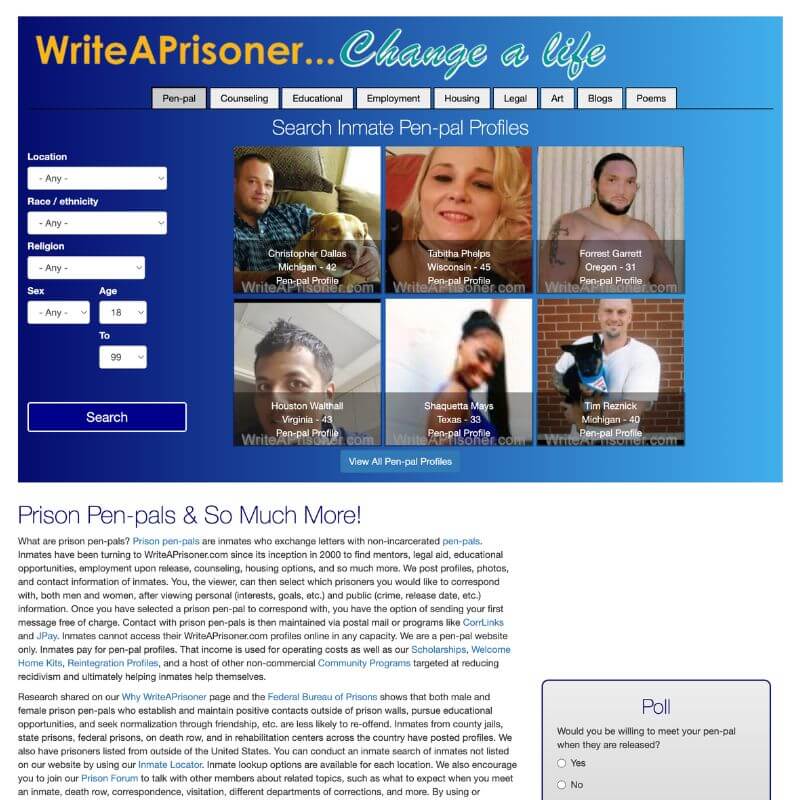 7 Best Pen Pal Sites To Write A Prisoner 2024 Ryan Hart