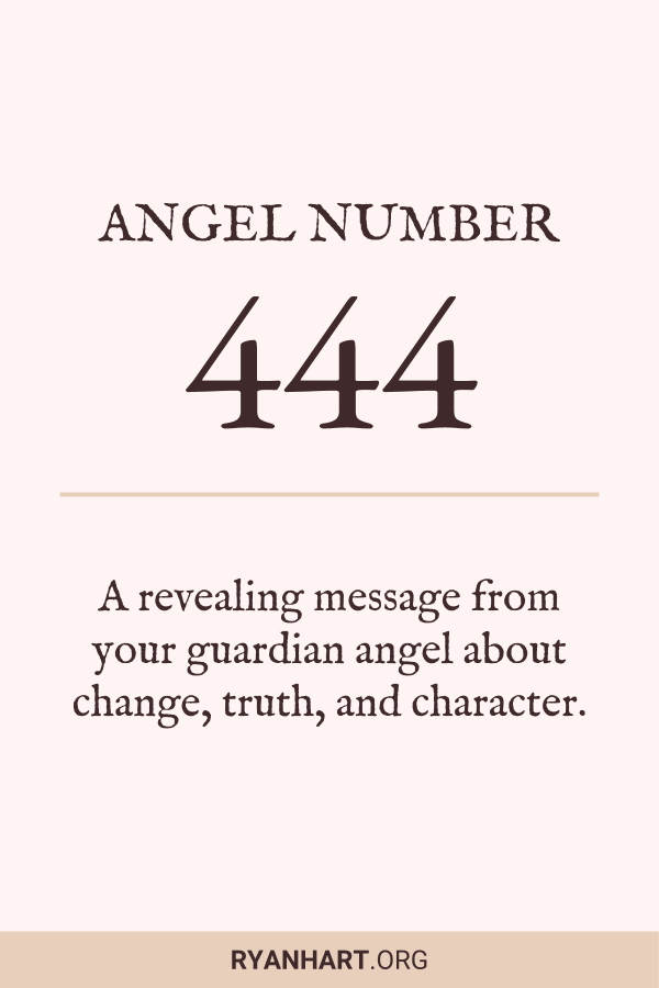 444 in numerology means