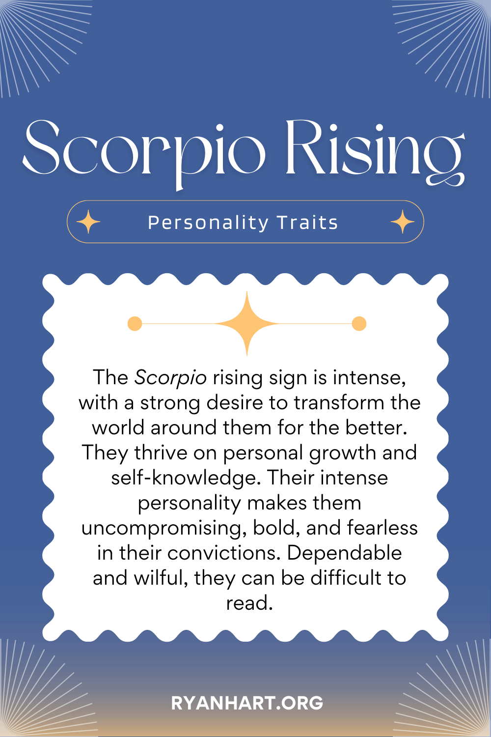 Scorpio Rising Sign Ascendant Personality Traits 2023 